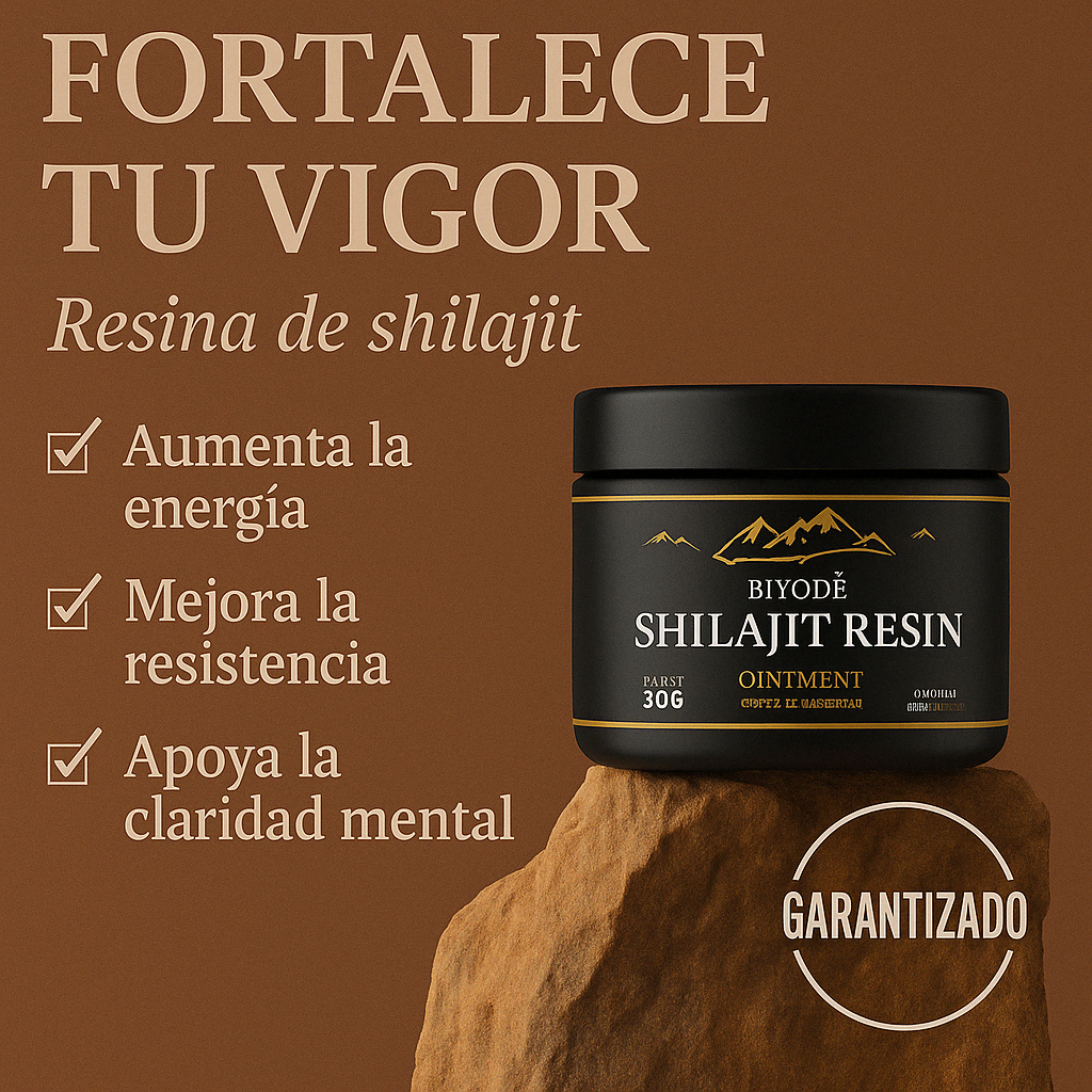 Resina pura de Shilajit 30 gr