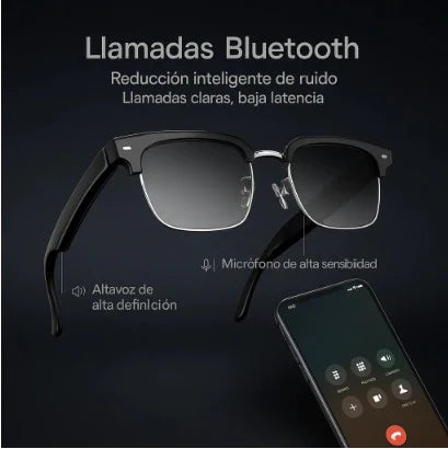Gafas bluetooth con audífonos